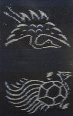 A Length of Patched Egasuri Cotton: Tortoise and Crane