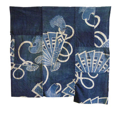 An Absolutely Beautiful Boro Tsutsugaki Textile: Shattered Folding Fans
