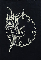 A Panel from a Tsutsugaki Dyed Futon Cover: Auspicious Motifs as Roundels