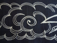 A Long Tsutsugaki Dyed Hemp Textile: Bunting