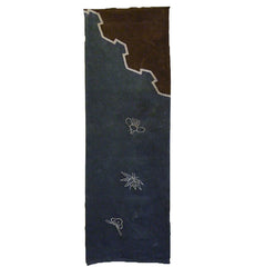 A Length of Tsutsugaki Dyed Cotton: Furoshiki Panel
