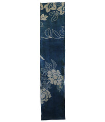 A Length of Tsutsugaki Dyed Cotton: Peony and Bellflower