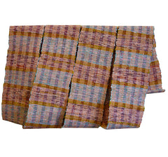 A Candy Colored Sakiori Obi: Cotton Rag Weave