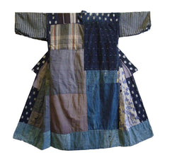 An Exuberantly Pieced Boro Kimono: Colorful Patches