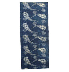 A Length of Old Katazome Dyed Cotton: Unusual Pattern of Stylized Cloves