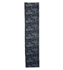 A Length of Katazome Dyed Cotton: Flowers and Arabesques