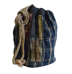 A Rustic Komebukuro: Thickly Braided Drawstring