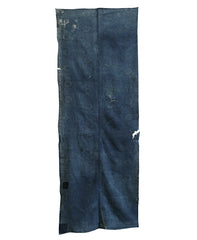 Two Panels of Tattered Patched Katazome Cotton: Beautifully Colored Base Cloth