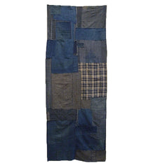 A Beautiful Indigo Dyed Cotton Boro Futon Cover Section: Good Age