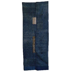 A Two Panel Katazome Boro Fragment: Layered Patches