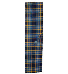 A Futon Cover Panel: Patched Plaid Cotton