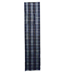 A Length of Patched Plaid Cotton: Tight, Durable Weave