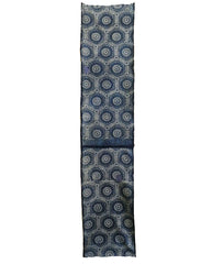 A Pieced Length of Katazome Cotton: Tortoiseshell Motif and Patches