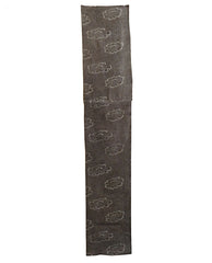 A Length of Reddish Brown Toned Katazome Cotton: Over Dyed Kasuri