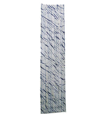 A Length of Two-Process Shibori: Desirable White-on-Blue Technique