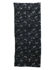 A Length of Double-Sided Katazome: Stylized Geese and Vegetation