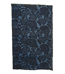 A Length of Blue-on-Blue Katazome: Bold Pattern