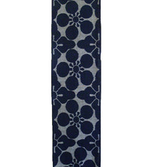 A Long Panel of Kasuri Cotton: Plum Blossoms and Diamond Flower