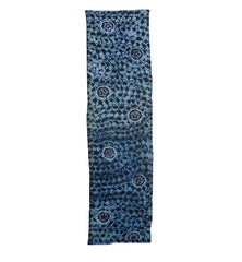 A Length of Shibori Dyed Cotton: Rustic Plum Blossoms and Miura