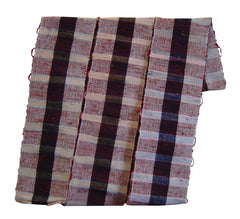 A Thickly Textured Rustic Obi: Black Stripe