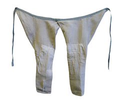 A Pair of Undyed Hemp Momohiki: Undyed Cotton Repairs