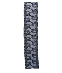 A Generous Length of Katazome Cotton: Light and Dark Chrysanthemums