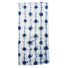 A Length of Shirakage Shibori: Vertical Indigo Dots on Cotton