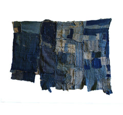 An Exceptionally Good Boro Fragment: 19th Century Futon Cover