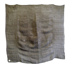 A Large Rustic Hemp Furoshiki: Handsome Color, Texture and Mending