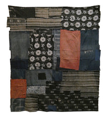 A Large and Exuberantly Pieced Boro Futon Cover: Mid Twentieth Century