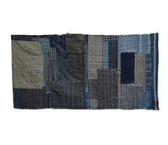 An Excellent Four Panel Boro Fragment: Beautifully Aged, Patched and Layered