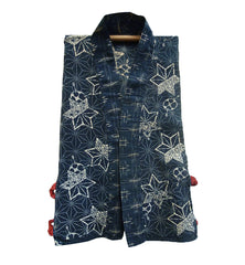 A Child's Indigo Dyed Cotton Katazome Han Juban: Half Under Kimono