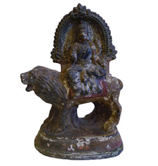 A Good Sized Vintage South Indian Golu Figure: Goddess Durga