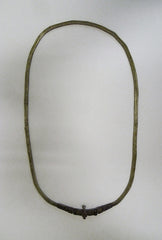 An Indian Braided Silver Metal Wire Waist Ornament: Necklace Length