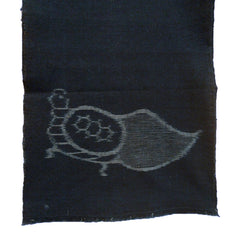 A Length of Indigo Dyed Cotton Egasuri: Large-Scale Images