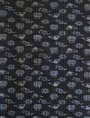 A Short Length of Beautifully Patterned Kasuri: Middle Figure