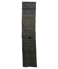 A Length of Thickly Woven Cotton: Beautifully Aged Horizontal Stripes