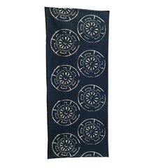 A Length of Indigo Dyed Katazome: Genji-guruma