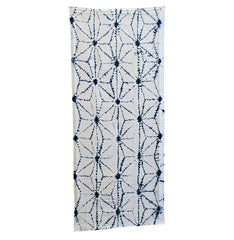 A Length of Blue-on-White Shibori: Shirakage Hemp Leaf Pattern