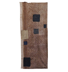 A Double-Sided Wide Boro Textile: Overdyed Patterned Cloth