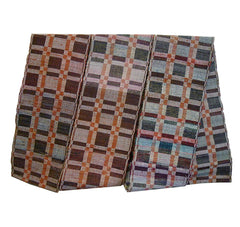 A Sakiori Obi: Rag Woven Multi-toned Blocks