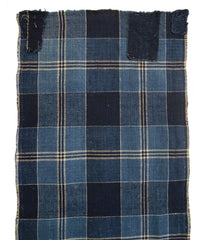 A Length of Handsome Plaid Hand Woven Cotton: Patches
