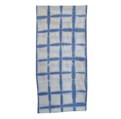 A Simply Resist Dyed Diaper: Itajime Shibori Grid