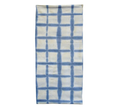 An Itajime Shibori Diaper: Pale Blue Indigo