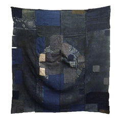 An Absolutely Beautiful Old Boro Furoshiki: Tsutsugaki Wisteria