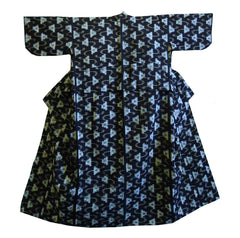 A Mid 20th Century Woman's Kimono: Cotton Kasuri