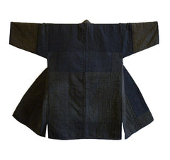 A Superb, Pieced Cotton Noragi: Muted Plaids and Stripes