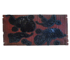 A Hand Carved Itajime or Kyoukechi Board: Clamped Dyeing Technique