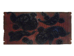 An Elaborately Carved and Lacquered Itajime Board: Channel Back