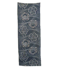 A Length of Well Designed Katazome Cotton: Wood Sorrel and Roundels